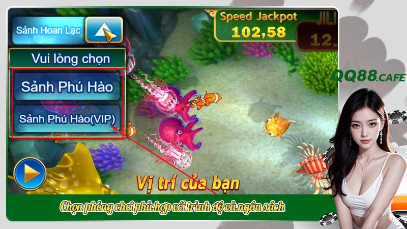 Bí mật bắn cá: Mẹo bắn cá online hiệu quả tại siêu cấp VIP pro | Hình ảnh 5 Chọn phòng chơi phù hợp với trình độ và ngân sách